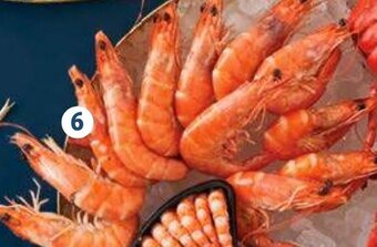 Auchan Supermarché Crevettes entières cuites réfrigérées offre