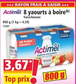 Norma ACTIMEL 8 yaourts à boire offre
