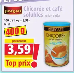 Norma JOSECAFE Chicorée et café solubles offre