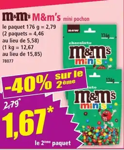 Norma M&M'S mini pochon offre