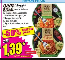 Norma YUM MEAL Pâtes offre