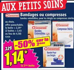 Norma SENSOMED Bandes ou compresses offre