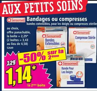 Norma SENSOMED Bandes ou compresses offre