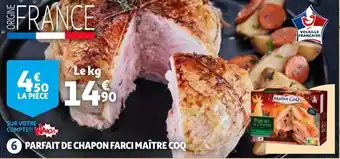 Auchan Supermarché Parfait de chapon farci Maître Coq offre
