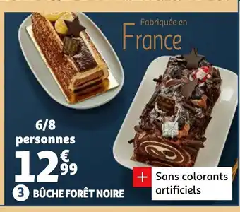 Auchan Supermarché Bûche forêt Noire offre