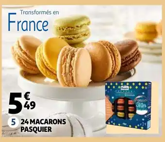 Auchan Supermarché 24 Macarons Pasquier offre
