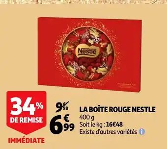 Auchan Supermarché La Boîte Rouge Nestlé offre
