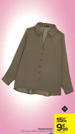 Carrefour Chemise femme offre