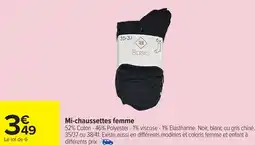 Carrefour Mi-chaussettes femme offre