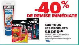Carrefour Sur tous les produits sader offre