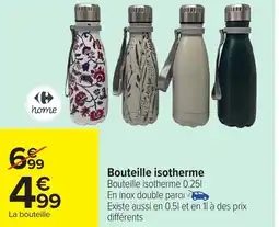 Carrefour Bouteille isotherme offre