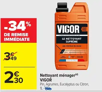 Carrefour Nettoyant ménager vigor offre