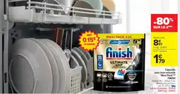 Carrefour Capsules pour lave-vaisselle "maxi pack" finish offre