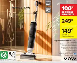 Carrefour Aspirateur balai sans fil 2 en 1 offre