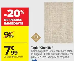 Carrefour Tapis "Chenille" offre