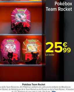Carrefour Pokébox team rocket offre