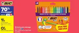 Carrefour 18 feutres de coloriage offre