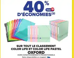 Carrefour Sur tout le classement color life et color life pastel oxford offre