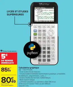 Carrefour Calculatrice graphique offre
