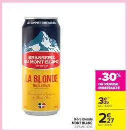 Carrefour Market Bière Blonde Mont Blanc offre