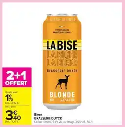 Carrefour Market Bière BRASSERIE DUYCK offre