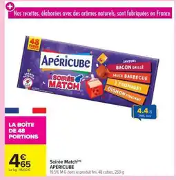 Carrefour Market Soirée Match APÉRICUBE offre