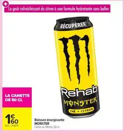 Carrefour Market Boisson Energisante Monster offre