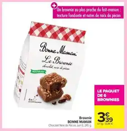 Carrefour Market Brownie BONNE MAMAN offre