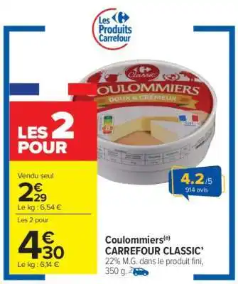 Carrefour Market Coulommiers CARREFOUR CLASSIC' offre