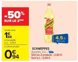 Carrefour Market Schweppes offre