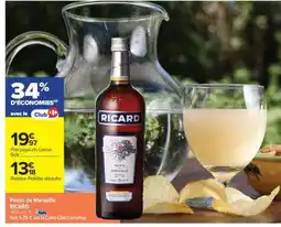 Carrefour Market Pastis de Marseille 'Ricard' offre
