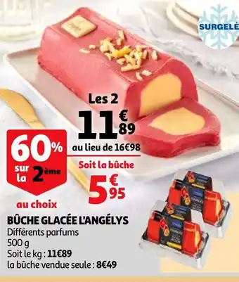 Auchan Supermarché Bûche glacée l'Angélys offre