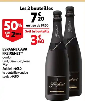 Auchan Supermarché Espagne Cava Freixenet offre