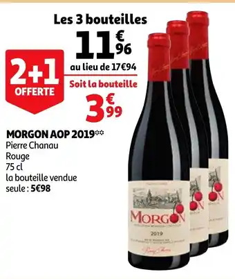 Auchan Supermarché Morgon AOP 2019 offre
