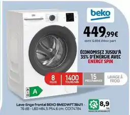 Darty Beko - lave-linge frontal bmedwft38411 offre