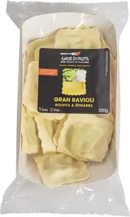 Carrefour AMOR DI PASTA Ravioli ricotta épinard offre