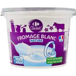 Carrefour CARREFOUR CLASSIC' Fromage Blanc offre