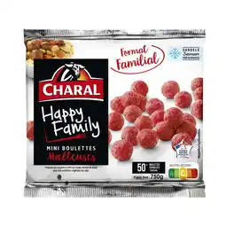 Carrefour CHARAL Mini Boulettes au boeuf surgelées Happy Family Format familial offre