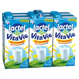 Carrefour LACTEL Lait U.H.T VitaVie offre