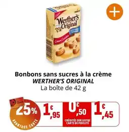 Coccinelle Supermarché Bonbons sans sucres à la crème offre