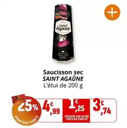 Coccinelle Supermarché Saint agaune - saucisson sec offre