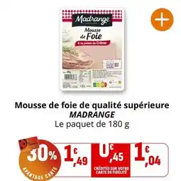 Coccinelle Supermarché Madrange - mousse de foie de qualité supérieure offre