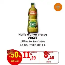 Coccinelle Supermarché Puget - huile d'olive vierge offre