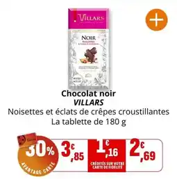 Coccinelle Supermarché Villars - chocolat noir offre