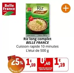 Coccinelle Supermarché Belle france - riz long complet offre