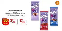 Coccinelle Supermarché Milka - tablette de chocolat offre