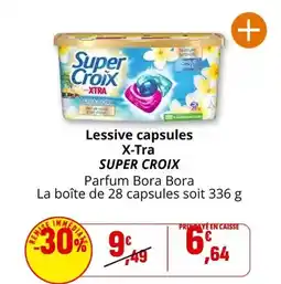 Coccinelle Supermarché Super croix - lessive capsules x-tra offre