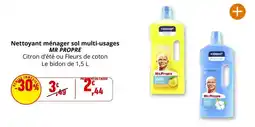Coccinelle Supermarché Mr propre - nettoyant ménager sol multi-usages offre