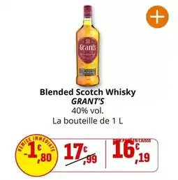 Coccinelle Supermarché Grant's - blended scotch whisky offre