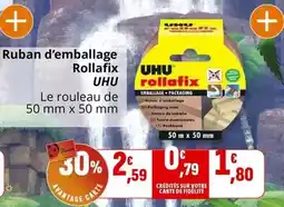 Coccinelle Express Uhu - ruban d'emballage rollafix offre